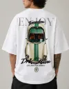 Car printed on back T-shirt