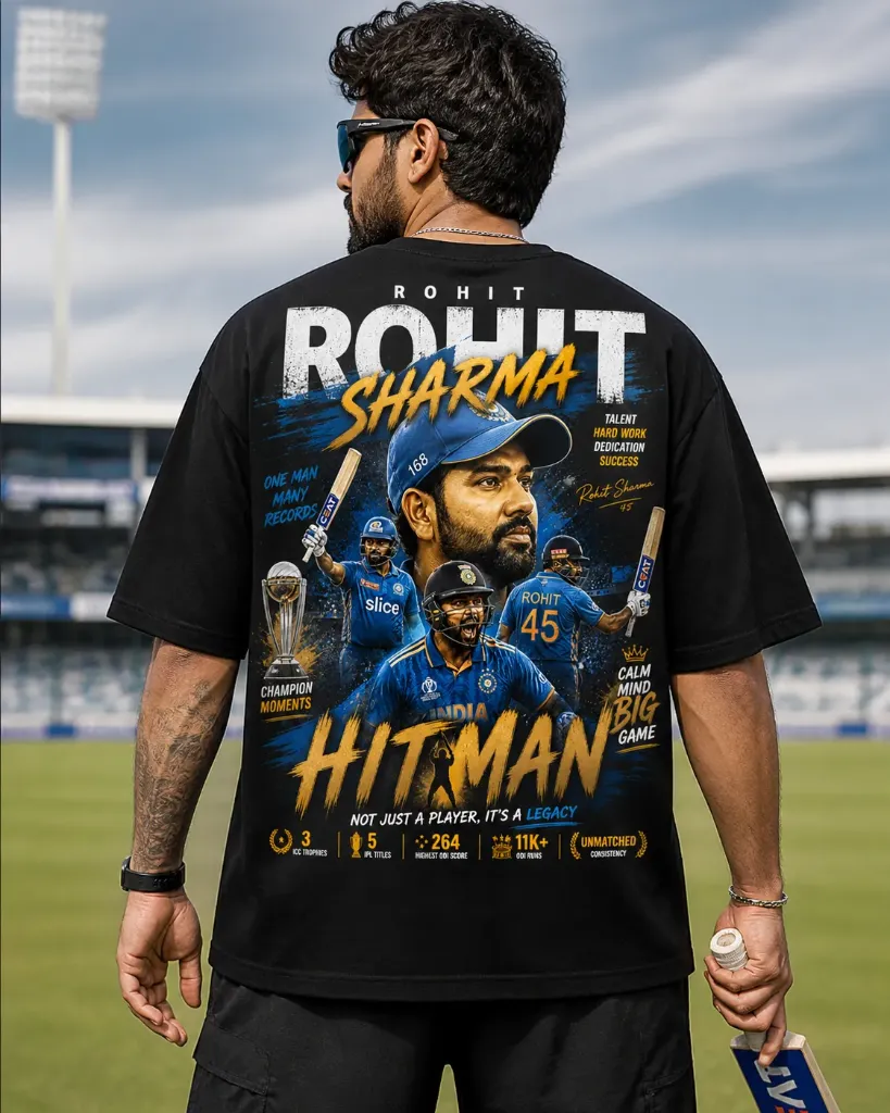 Rohit Sharma Printed T-shirt
