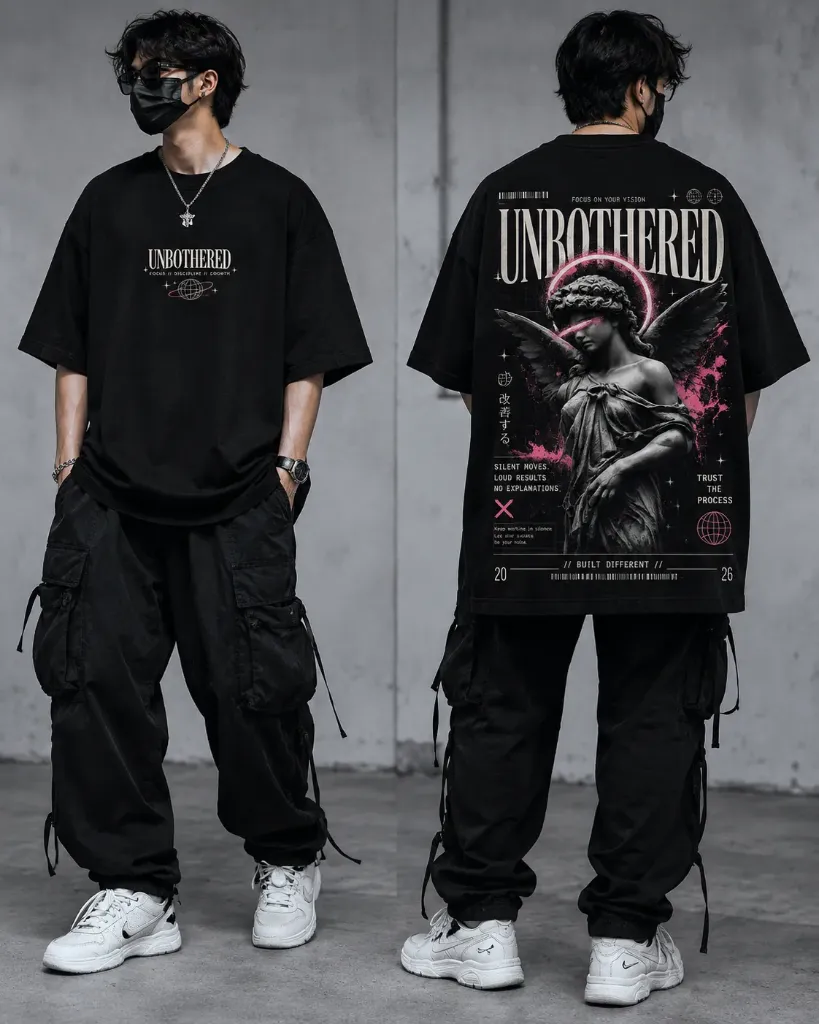 UNBOTHERED PRINTED T-SHIRT