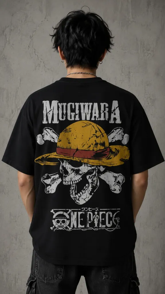 MUGIWARA ONE PIECE OVERSIZED T-SHIRT (S)